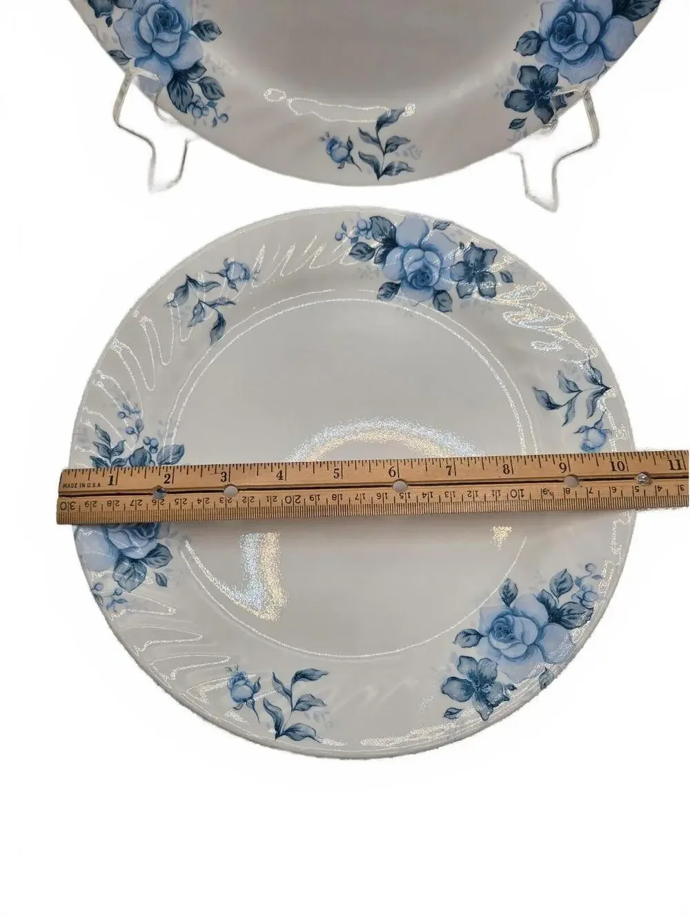 Corelle Blue velvet rose Floral Pattern 10.25